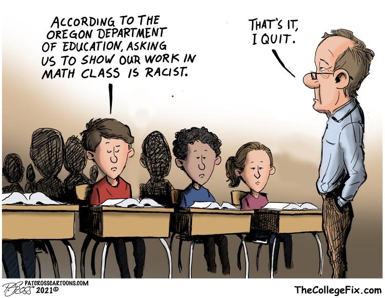 The College Fix’s higher education cartoon of the week #MathEquity ...