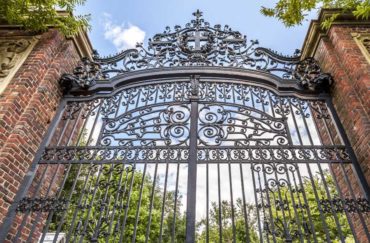 A gate at Harvard University